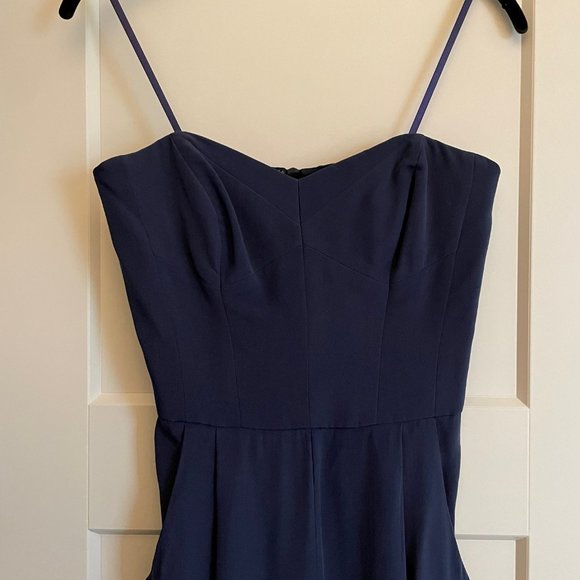 Milly Silk Strapless Cropped Jumpsuit - Picture 6 of 8